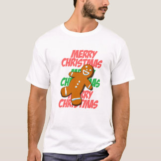 Gingerbread Man Merry Christmas T-shirt