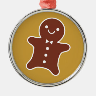 Gingerbread Man Metal Tree Decoration