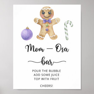 Gingerbread man \ Mum-osa bar  Poster