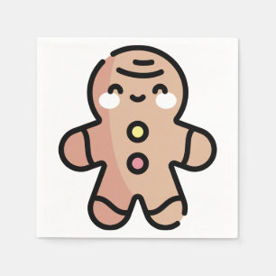 gingerbread man napkin