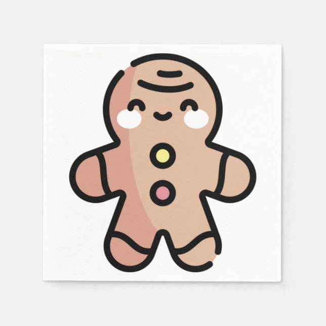 gingerbread man napkin (Front)