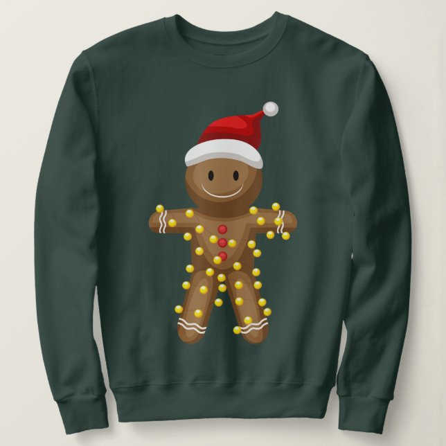 Gingerbread Man Oh Snap Christmas Cookie Costume  Sweatshirt (Design Front)