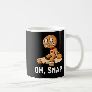 Gingerbread Man Oh Snap Christmas Funny Cookie Bak Coffee Mug