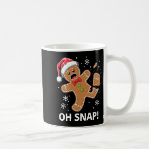 Gingerbread Man Oh Snap Christmas Funny Cookie  Coffee Mug