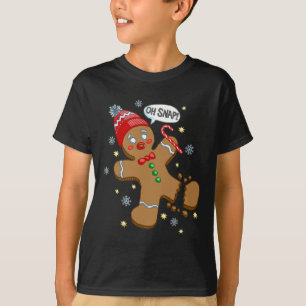Gingerbread Man Oh Snap Christmas  T-Shirt