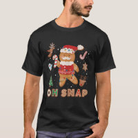 Gingerbread Man Oh Snap Funny Christmas Cookie Bak