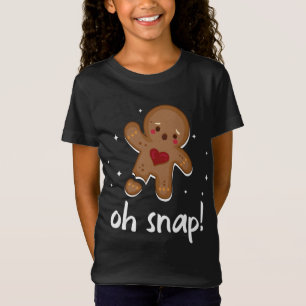 Gingerbread Man Oh Snap Funny Cute Christmas T-Shirt