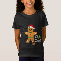 Gingerbread Man - Oh Snap Funny Cute Christmas