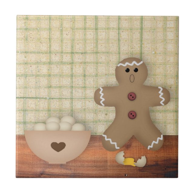 Gingerbread Man Oops Tile (Front)