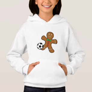 Gingerbread Man Playing Soccer