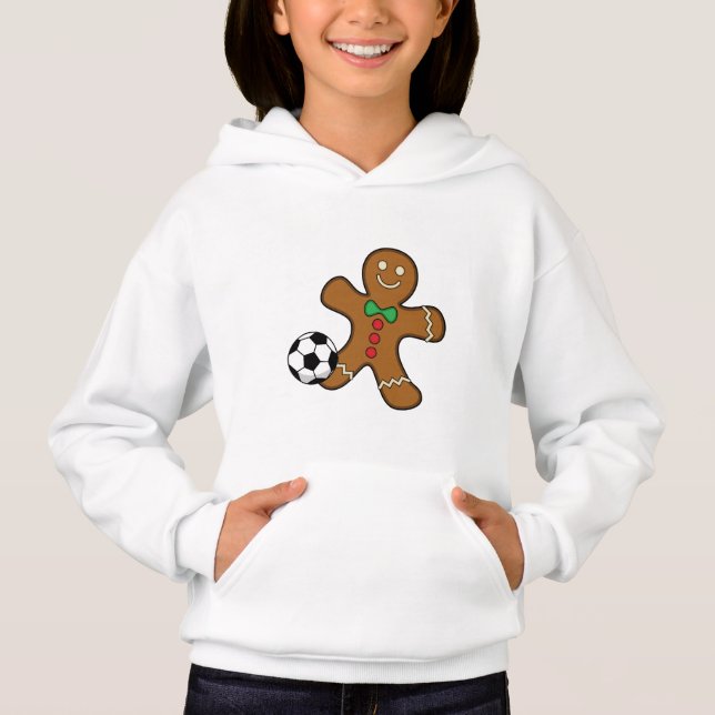 Gingerbread Man Playing Soccer (Front)