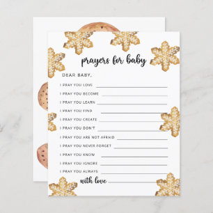 Gingerbread man - prayers for baby