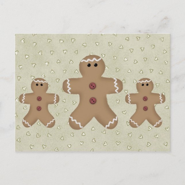 Gingerbread Man Recipe Card (Front)