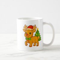 Gingerbread Man Reindeer Santa Hat Christmas Tree