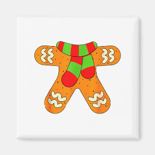 Gingerbread Man Shirt Adult Kids Men Women Cookie Magnet