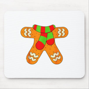 Gingerbread Man Shirt Adult Kids Men Women Cookie  Mouse Pad