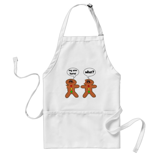 gingerbread man standard apron (Front)