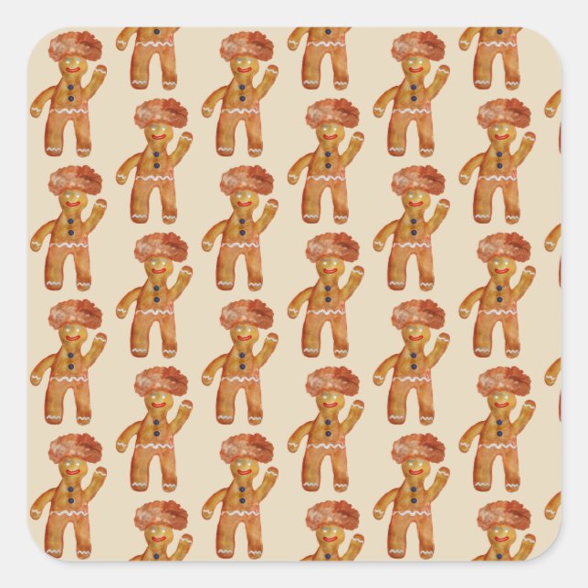 Gingerbread Man Sticker (Front)