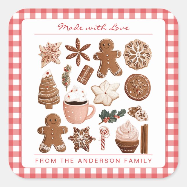 Gingerbread Man Sticker (Front)