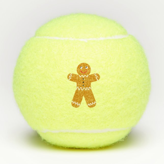 Gingerbread Man Tennis Balls (Front)