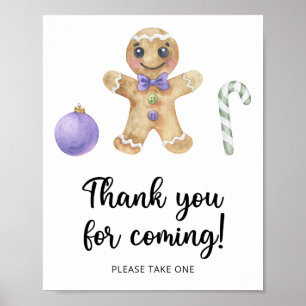 Gingerbread man \ Thank you for coming Poster