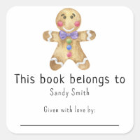 Gingerbread man - This book belongs with message