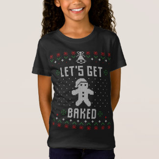 Gingerbread Man Ugly Christmas Sweater Funny Let's