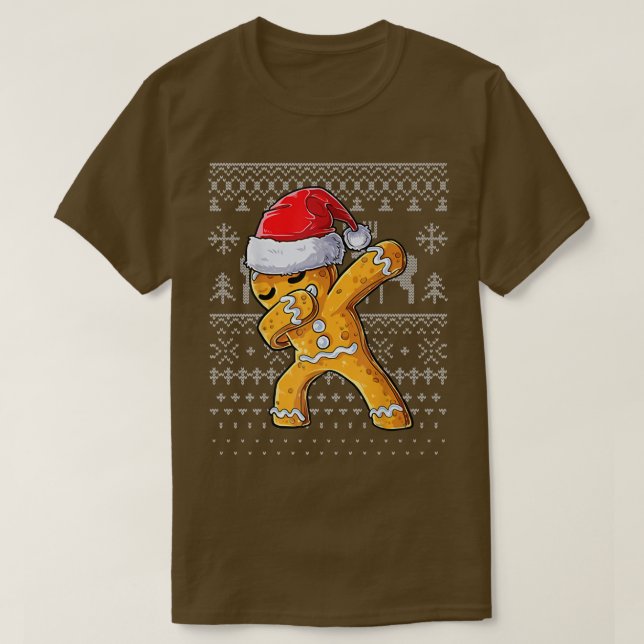 Gingerbread Man Ugly Christmas Sweater Gingerdab D (Design Front)