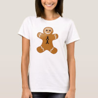 Gingerbread Man with Black Ribbons