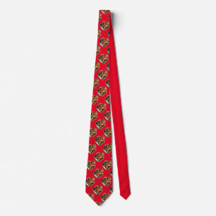 Gingerbread man with candy canes tie