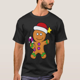Gingerbread Man Woman House Christmas Cookie Bakin T-Shirt