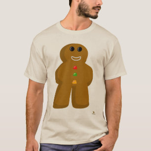 Gingerbread Meeple Fun Christmas Gamer Art T-Shirt