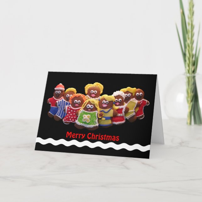 Gingerbread Men Christmas Card (Front)