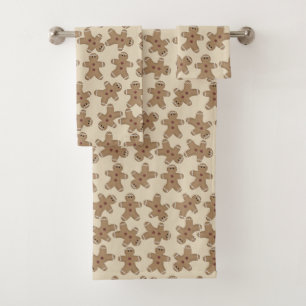 Gingerbread Men Christmas Towel Set