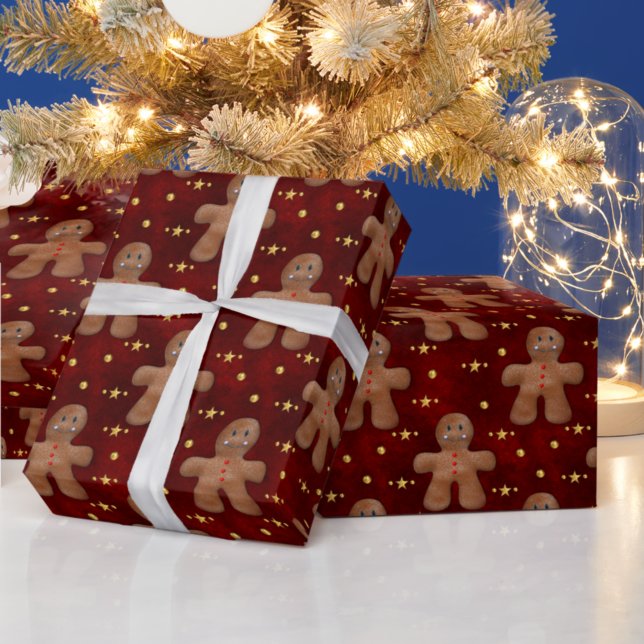 Gingerbread Men Christmas Wrapping Paper (Creator Uploaded)
