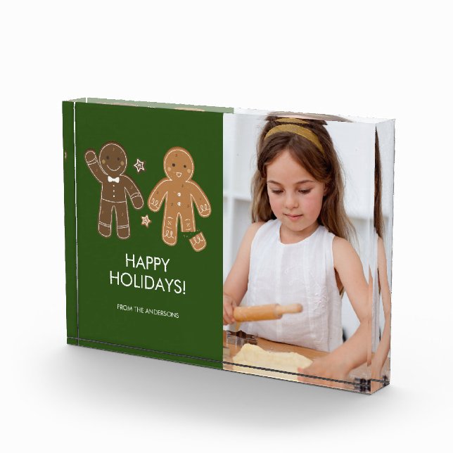 Gingerbread Men Holiday Photo Block (Right)
