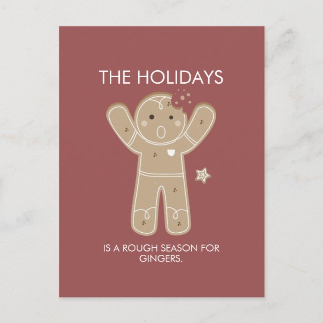 Gingerbread Men Holiday Postcard (Front)