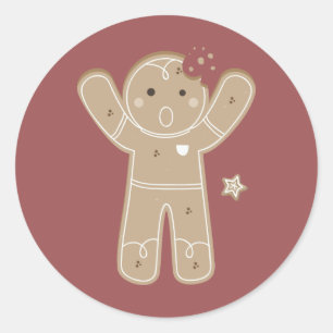 Gingerbread Men Holiday Sticker