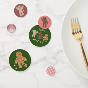 Gingerbread Men Holiday Table Confetti