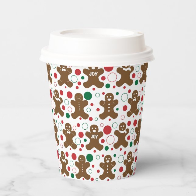 Gingerbread Men Paper Cup (Front)
