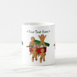 Gingerbread Men Personalised Christmas Holiday Mug