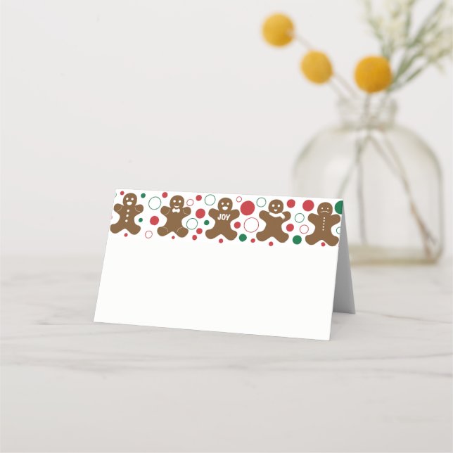 Gingerbread Men Place Card (Front)