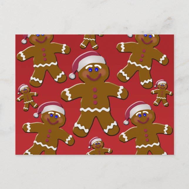 Gingerbread Men Postcard (Front)
