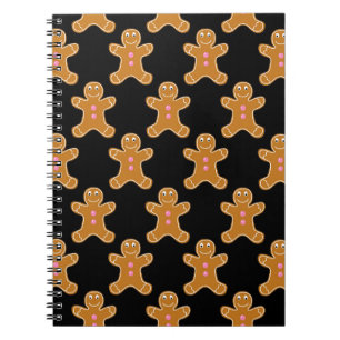 Gingerbread Men Spiral Notebook