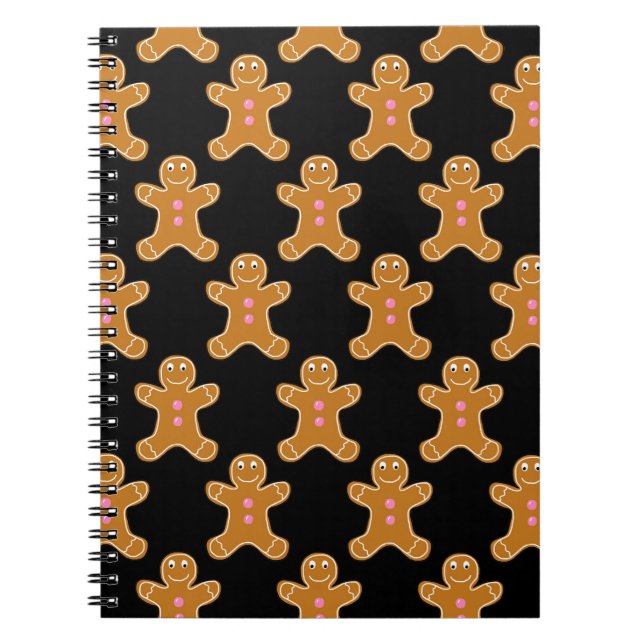 Gingerbread Men Spiral Notebook (Front)