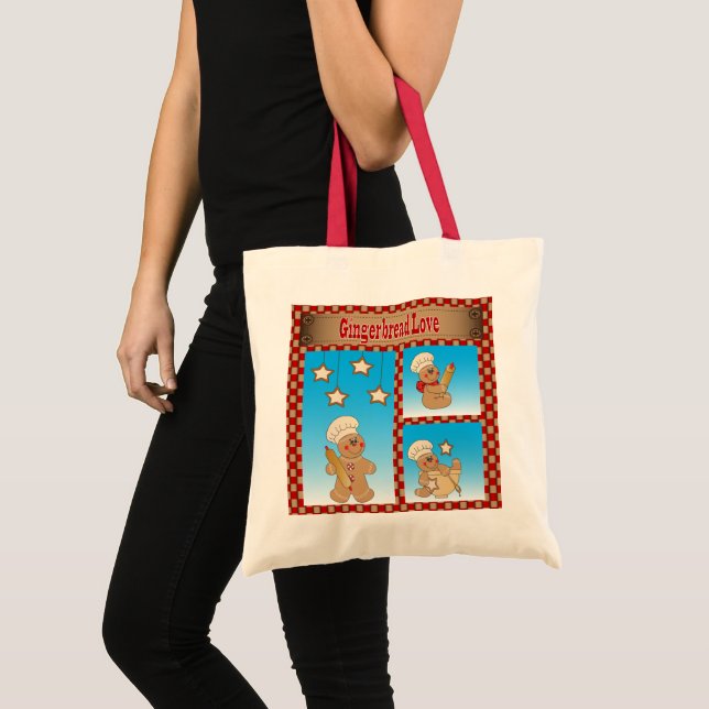 Gingerbread Men Tote Bag (Front (Product))