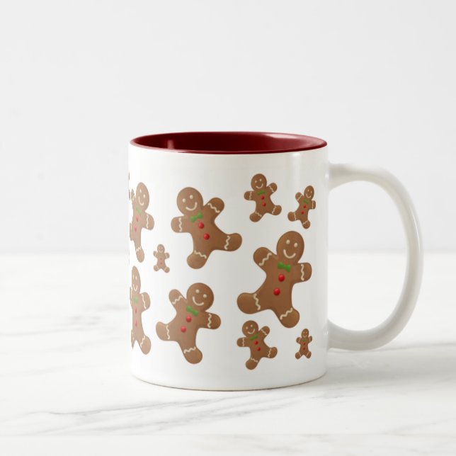 GINGERBREAD MEN Two-Tone COFFEE MUG (Right)