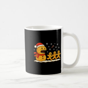 Gingerbread Monster Chase Funny Christmas Cookie X Coffee Mug