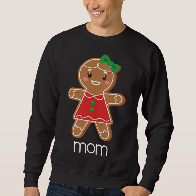 Gingerbread Mum Christmas Matching Pyjamas for Fam Sweatshirt (Front)