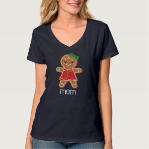 Gingerbread Mum Christmas Matching Pyjamas for Fam T-Shirt